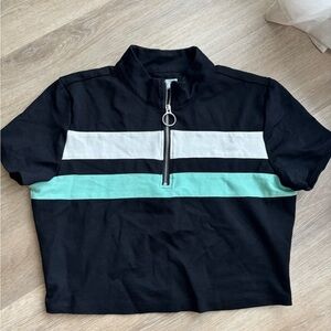 Defrost half zip top